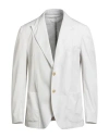 Eleventy Man Blazer Off White Size 44 Cotton, Polyamide, Elastane In White
