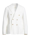 Eleventy Man Blazer White Size 40 Cotton, Polyamide, Elastane In White