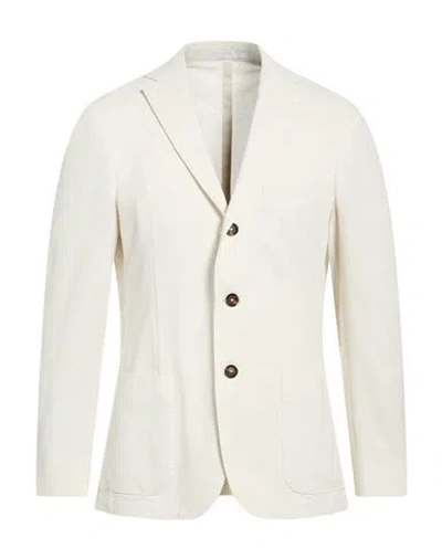 Eleventy Man Blazer White Size 42 Cotton