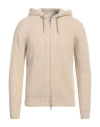 Eleventy Man Cardigan Beige Size 3xl Wool, Cashmere, Elastane, Polyester, Polyurethane