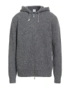 Eleventy Man Cardigan Charcoal Size 3xl Wool, Cashmere, Elastane, Polyester, Polyurethane In Gray