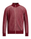 Eleventy Man Cardigan Garnet Size M Wool In Red