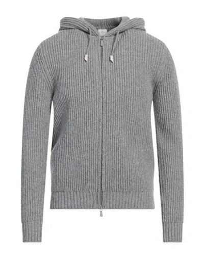Eleventy Man Cardigan Grey Size 3xl Wool, Cashmere, Elastane, Polyester, Polyurethane