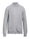 Eleventy Man Cardigan Grey Size Xl Wool In Grey