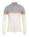 Eleventy Man Cardigan Ivory Size M Wool, Silk In White