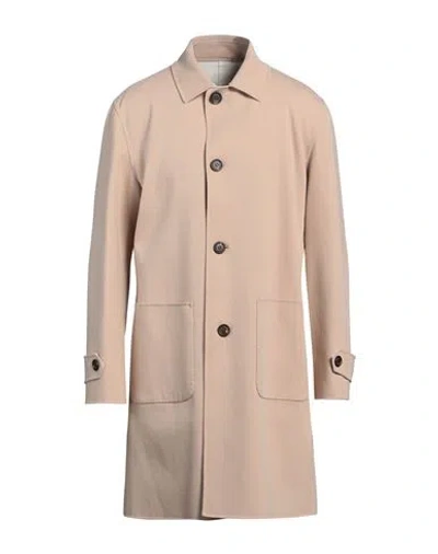 Eleventy Man Coat Beige Size 40 Cotton, Elastane