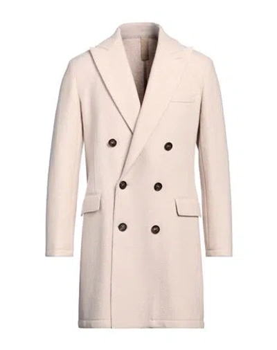 Eleventy Man Coat Beige Size 40 Wool, Polyester, Polyurethane In Pink