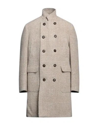 Eleventy Man Coat Beige Size 42 Wool, Alpaca Wool, Polyamide