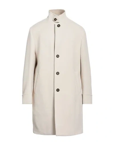 Eleventy Man Coat Beige Size 42 Wool, Polyamide, Cashmere In Neutral