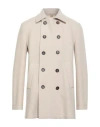 Eleventy Man Coat Beige Size 42 Wool, Polyester, Polyurethane In Neutral