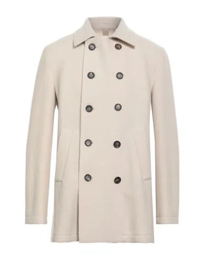 Eleventy Man Coat Beige Size 42 Wool, Polyester, Polyurethane In Neutral