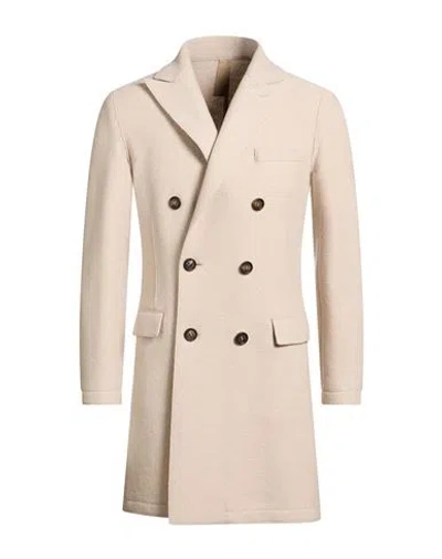 Eleventy Man Coat Beige Size 42 Wool In Nude