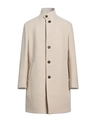 Eleventy Man Coat Beige Size 48 Wool In Neutral