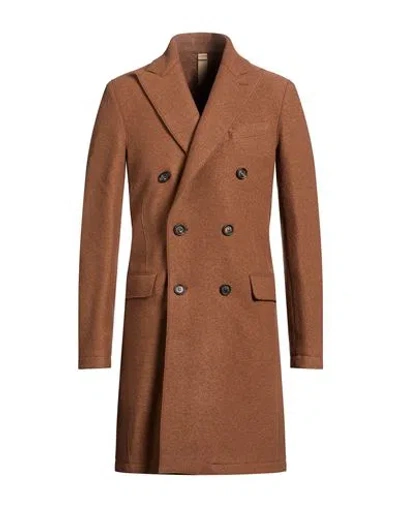 Eleventy Man Coat Brown Size 40 Virgin Wool