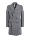 Eleventy Man Coat Grey Size 44 Wool, Polyester, Polyurethane In Grey