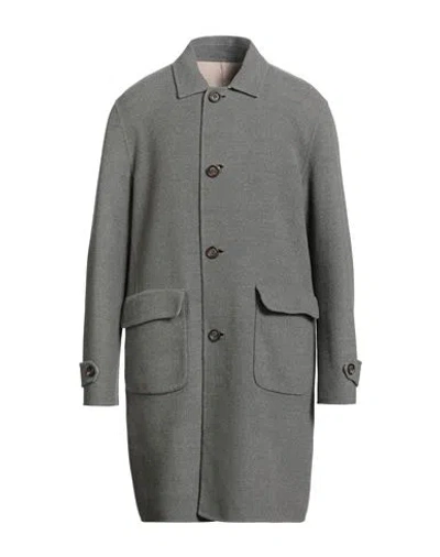 Eleventy Man Coat Grey Size 50 Wool In Gray