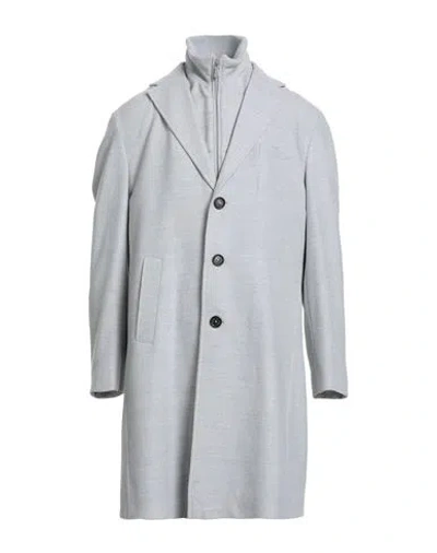 Eleventy Man Coat Light Grey Size 44 Wool In Gray