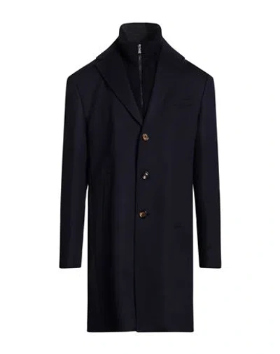 Eleventy Man Coat Midnight Blue Size 42 Wool, Cashmere, Polyester