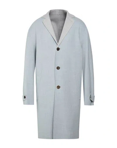 Eleventy Man Coat Sky Blue Size 42 Wool