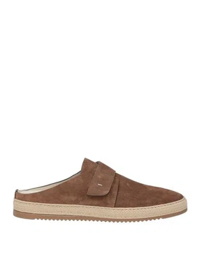Eleventy Man Espadrilles Light Brown Size 9 Leather