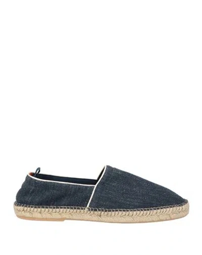 Eleventy Man Espadrilles Navy Size 9 Textile Fibers In Black