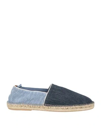 Eleventy Man Espadrilles Navy Size 9 Textile Fibers In Blue