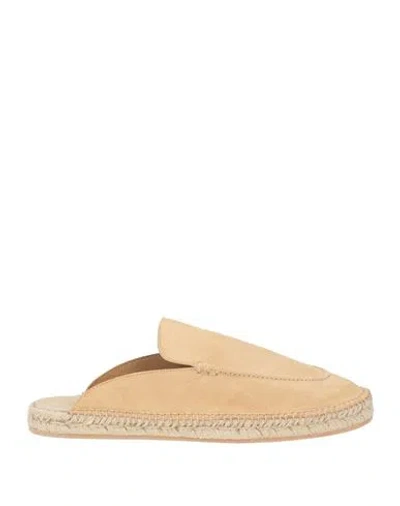 Eleventy Man Espadrilles Sand Size 7 Leather In Brown