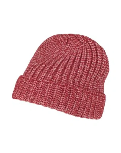 Eleventy Man Hat Brick Size Onesize Alpaca Wool, Cotton In Red