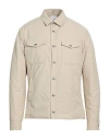 Eleventy Man Jacket Beige Size 42 Wool, Polyamide In White