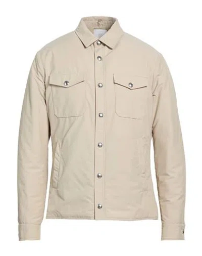 Eleventy Man Jacket Beige Size 42 Wool, Polyamide In White