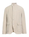 Eleventy Man Jacket Beige Size 44 Linen, Polyamide In Neutral