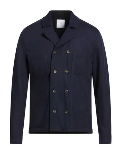 Eleventy Man Jacket Blue Size 44 Wool, Viscose