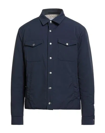 Eleventy Man Jacket Blue Size 50 Wool, Polyamide