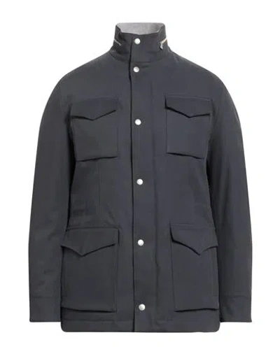 Eleventy Man Jacket Lead Size 46 Cotton