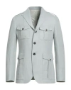 Eleventy Man Jacket Light Grey Size 42 Linen In Gray