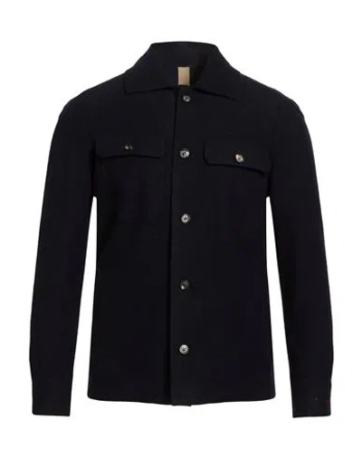 Eleventy Man Jacket Midnight Blue Size 46 Wool In Animal Print