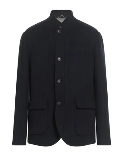 Eleventy Man Jacket Midnight Blue Size 48 Wool