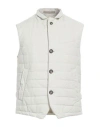 Eleventy Mens Clay Sleeveless Lightly-padded Gilet In Off White
