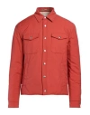 Eleventy Man Jacket Rust Size 48 Wool, Polyamide In Red