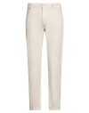 Eleventy Man Jeans Beige Size 33 Cotton, Elastane