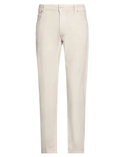 Eleventy Man Jeans Beige Size 33 Cotton, Elastane