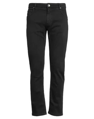 Eleventy Man Jeans Black Size 34 Cotton, Elastane