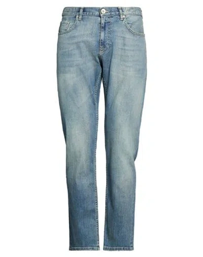 Eleventy Man Jeans Blue Size 36 Cotton, Elastane