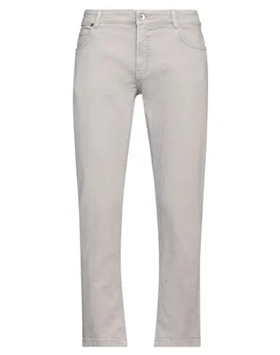 Eleventy Man Jeans Light Grey Size 33 Cotton, Elastane