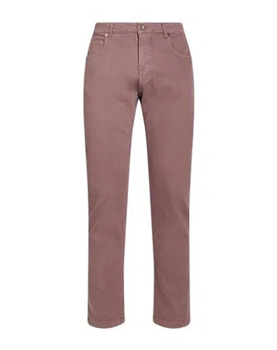 Eleventy Man Jeans Mauve Size 30 Cotton, Elastane In Purple