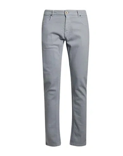 Eleventy Man Jeans Slate Blue Size 31 Cotton, Elastane In Silver