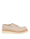 Eleventy Man Lace-up Shoes Beige Size 9 Leather In Beige