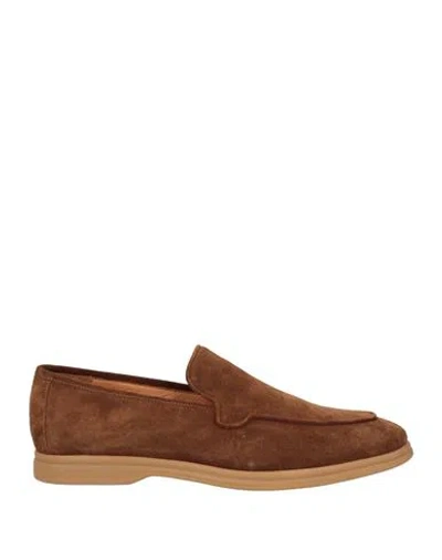 Eleventy Man Loafers Brown Size 7 Leather