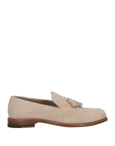 Eleventy Man Loafers Ivory Size 8 Leather In Neutral