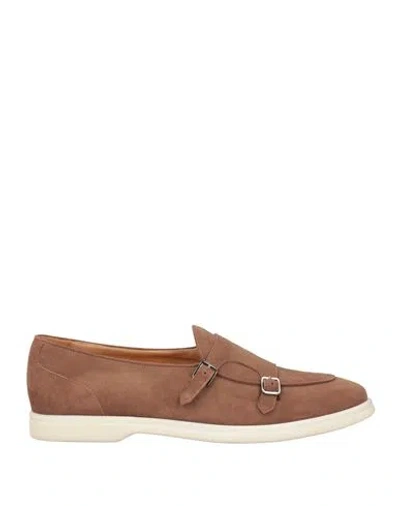 Eleventy Man Loafers Light Brown Size 7 Leather